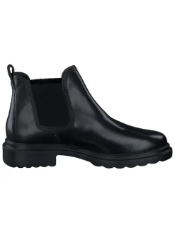 Paul Green Stiefeletten^Leder-Chelsea-Boots in Schwarz