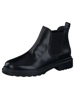 Paul Green Stiefeletten^Leder-Chelsea-Boots in Schwarz