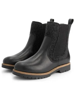 TRAVELIN' Stiefeletten^Leder-Chelsea-Boots in Schwarz