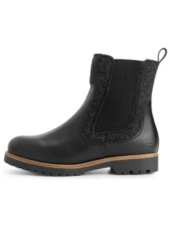 TRAVELIN' Stiefeletten^Leder-Chelsea-Boots in Schwarz