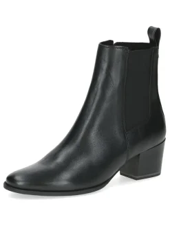 Leder-Chelsea-Boots in Schwarz>Caprice New