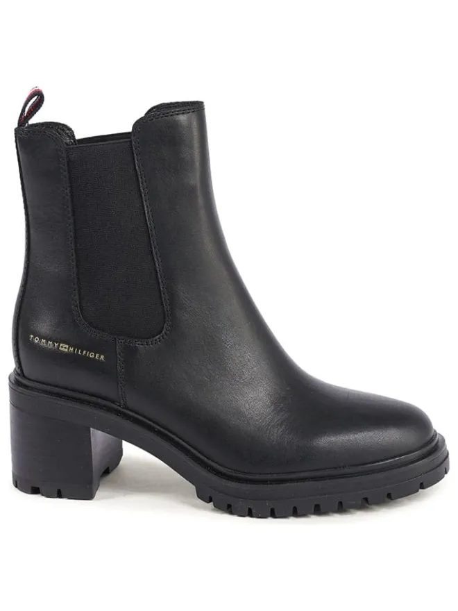 Leder-Chelsea-Boots in Schwarz>Tommy Hilfiger Shoes