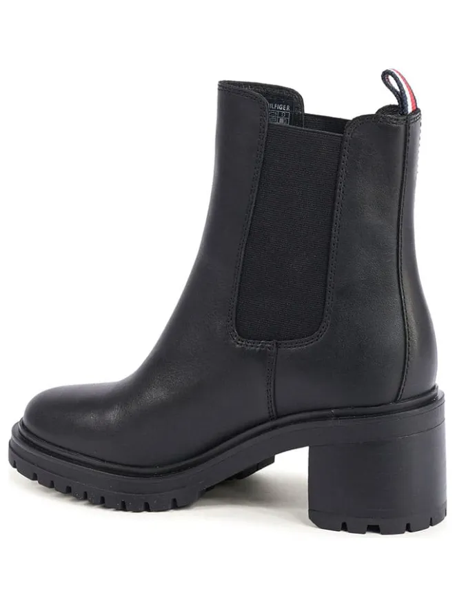 Leder-Chelsea-Boots in Schwarz>Tommy Hilfiger Shoes