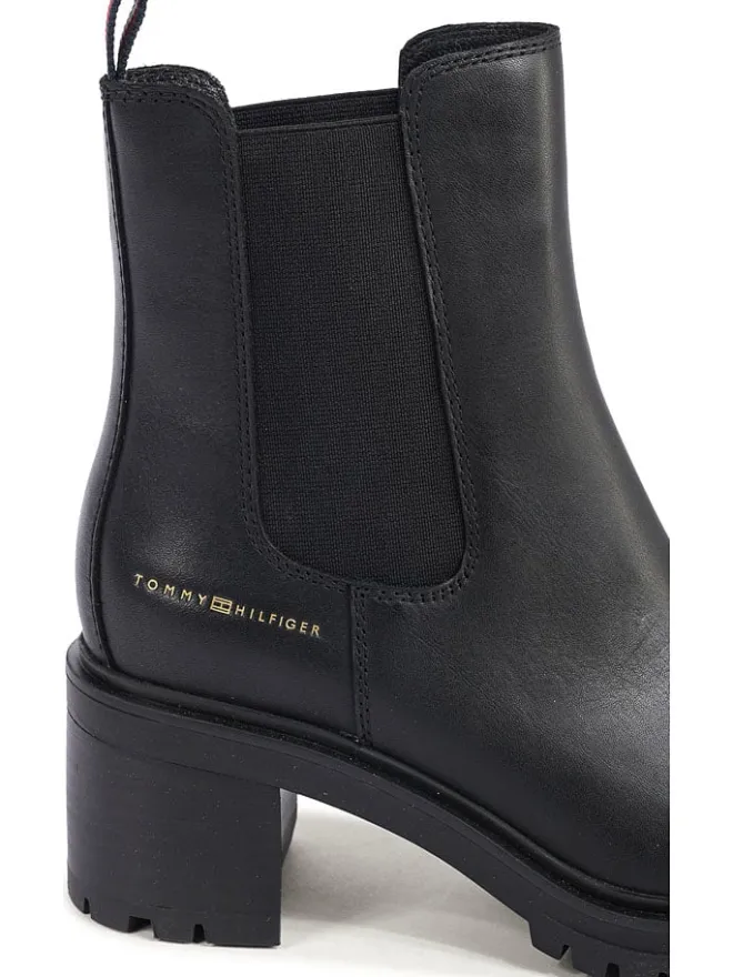 Leder-Chelsea-Boots in Schwarz>Tommy Hilfiger Shoes