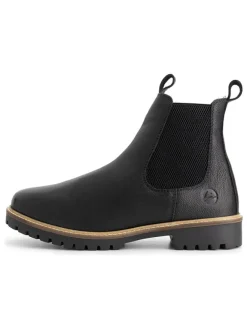 Leder-Chelsea-Boots in Schwarz>TRAVELIN' Hot