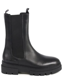 Leder-Chelsea-Boots in Schwarz>Tommy Hilfiger Shoes Best