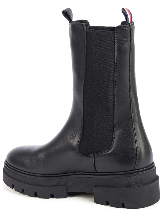 Leder-Chelsea-Boots in Schwarz>Tommy Hilfiger Shoes Best