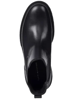 Leder-Chelsea-Boots in Schwarz>Tommy Hilfiger Shoes New