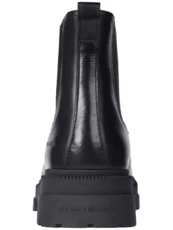 Leder-Chelsea-Boots in Schwarz><noscript><img width=