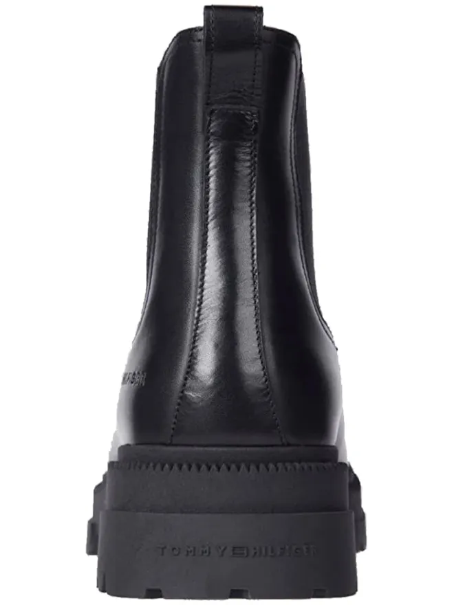 Leder-Chelsea-Boots in Schwarz>Tommy Hilfiger Shoes New