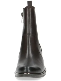 Caprice Stiefeletten^Leder-Chelsea-Boots in Schwarz