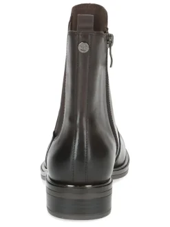 Caprice Stiefeletten^Leder-Chelsea-Boots in Schwarz