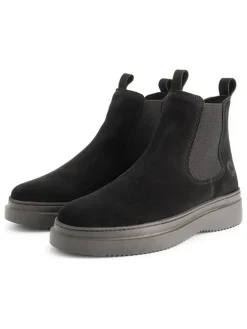 Leder-Chelsea-Boots in Schwarz>TRAVELIN' Outlet