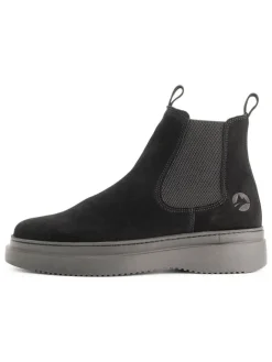 Leder-Chelsea-Boots in Schwarz>TRAVELIN' Outlet