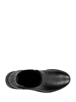 Leder-Chelsea-Boots in Schwarz><noscript><img width=