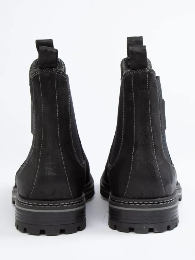 Leder-Chelsea-Boots in Schwarz>PAUL VESTERBRO
