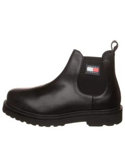 Tommy Hilfiger Shoes Stiefel & Boots^Leder-Chelsea-Boots in Schwarz