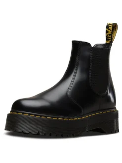 Leder-Chelsea-Boots in Schwarz><noscript><img width=