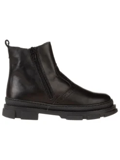 Leder-Chelsea-Boots in Schwarz>lamino Best