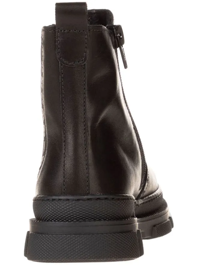 Leder-Chelsea-Boots in Schwarz>lamino Best