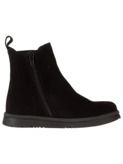 Leder-Chelsea-Boots in Schwarz>lamino Discount