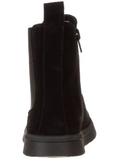 Leder-Chelsea-Boots in Schwarz><noscript><img width=