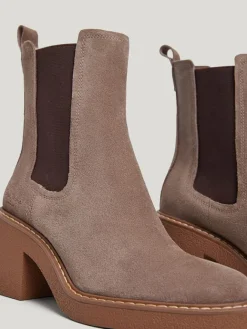 Pepe Jeans FOOTWEAR Stiefeletten^Leder-Chelsea-Boots in Taupe