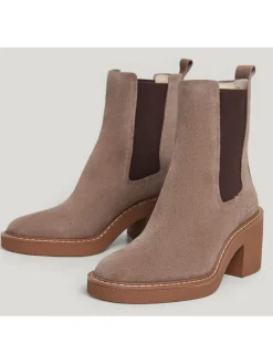 Pepe Jeans FOOTWEAR Stiefeletten^Leder-Chelsea-Boots in Taupe