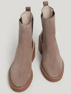 Pepe Jeans FOOTWEAR Stiefeletten^Leder-Chelsea-Boots in Taupe