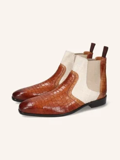 MELVIN & HAMILTON Stiefel & Boots^Leder-Chelsea-Boots "Lewis 26" in Creme/ Hellbraun