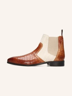 MELVIN & HAMILTON Stiefel & Boots^Leder-Chelsea-Boots "Lewis 26" in Creme/ Hellbraun