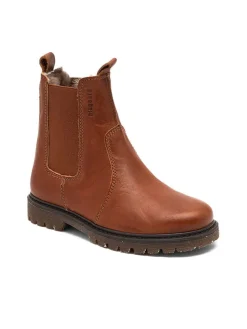 Leder-Chelsea-Boots "Neel" in Hellbraun>bisgaard
