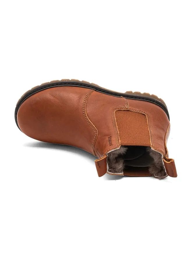 Leder-Chelsea-Boots "Neel" in Hellbraun>bisgaard