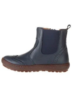 Leder-Chelsea-Boots "Norbert" in Dunkelblau>bisgaard New
