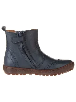 Leder-Chelsea-Boots "Norbert" in Dunkelblau>bisgaard New