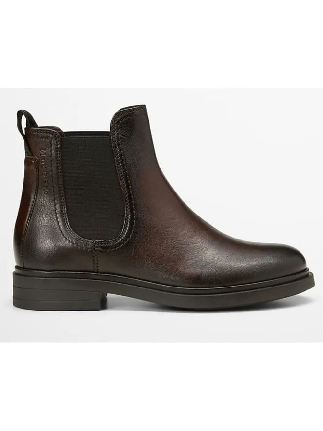 Marc O'Polo Shoes Stiefeletten^Leder-Chelsea-Boots "Paula" in Braun