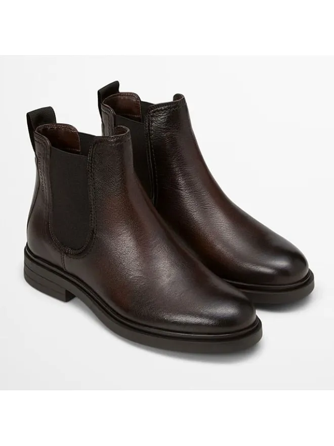 Marc O'Polo Shoes Stiefeletten^Leder-Chelsea-Boots "Paula" in Braun
