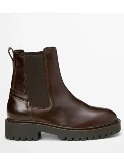 Marc O'Polo Shoes Stiefeletten^Leder-Chelsea-Boots "Phia" in Braun