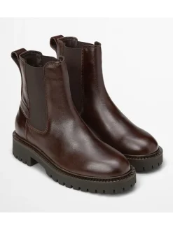 Marc O'Polo Shoes Stiefeletten^Leder-Chelsea-Boots "Phia" in Braun
