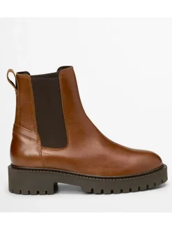 Leder-Chelsea-Boots "Phia" in Hellbraun>Marc O'Polo Shoes New