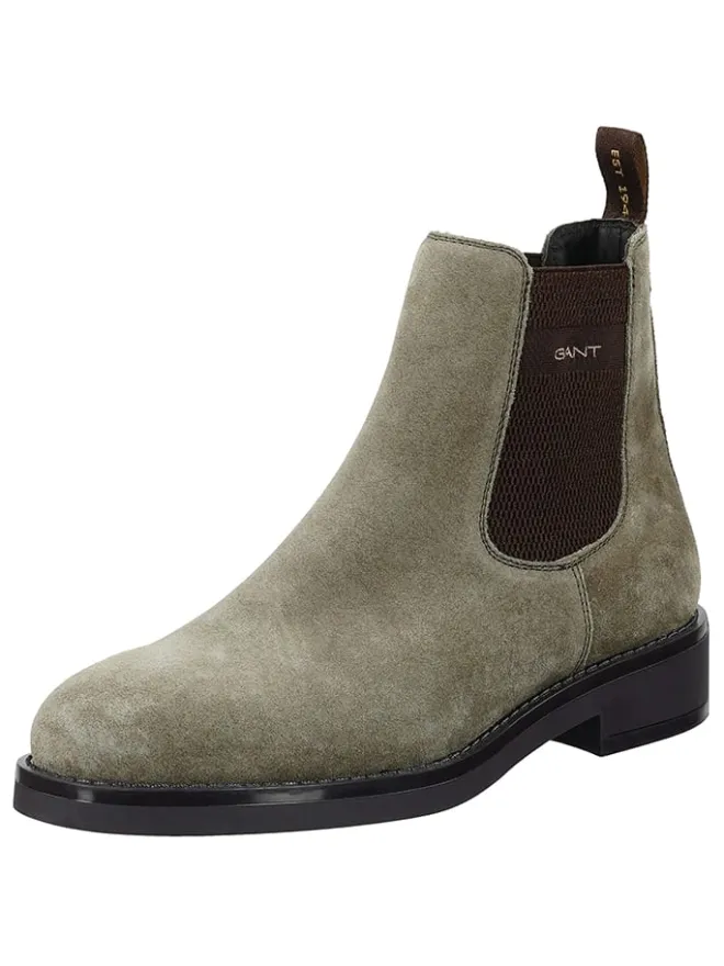 Leder-Chelsea-Boots "Prepdale" in Taupe>GANT Footwear New