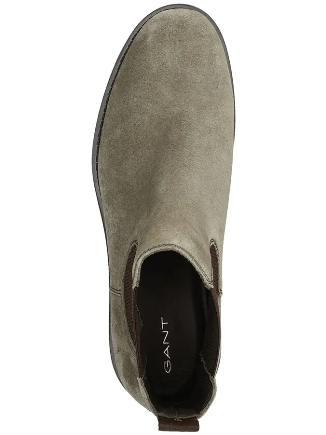 Leder-Chelsea-Boots "Prepdale" in Taupe>GANT Footwear New