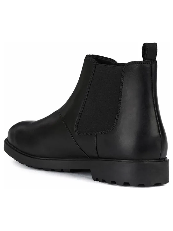 Leder-Chelsea-Boots "Rhadalf" in Schwarz>Geox Clearance