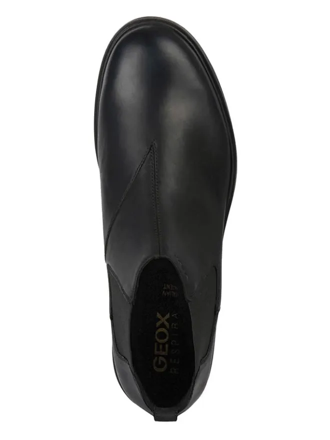 Leder-Chelsea-Boots "Rhadalf" in Schwarz>Geox Clearance