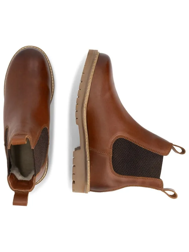 TRAVELIN' Stiefeletten^Leder-Chelsea-Boots "Ringsaker" in Hellbraun