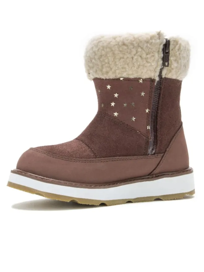 Leder-Chelsea-Boots "Risecuff" in Braun>Kamik Hot