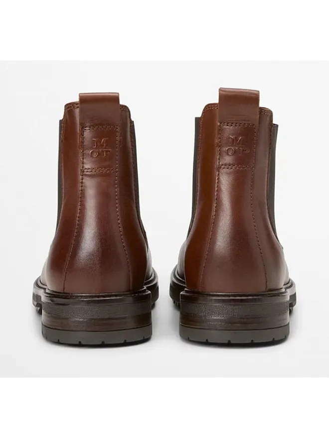 Marc O'Polo Shoes Stiefel & Boots^Leder-Chelsea-Boots "Rony" in Hellbraun