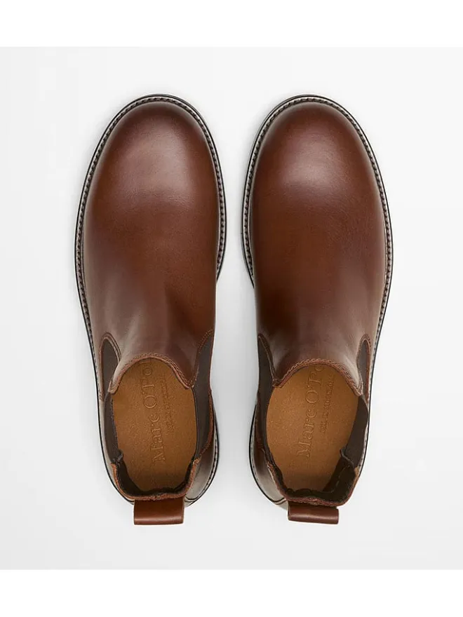 Marc O'Polo Shoes Stiefel & Boots^Leder-Chelsea-Boots "Rony" in Hellbraun