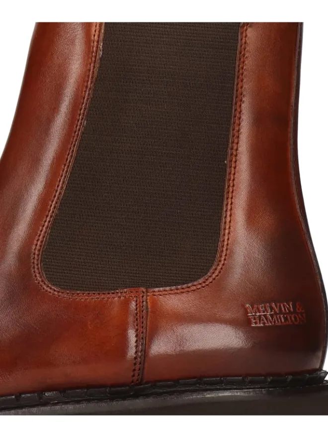 Leder-Chelsea-Boots "Sally 186" in Hellbraun>MELVIN & HAMILTON