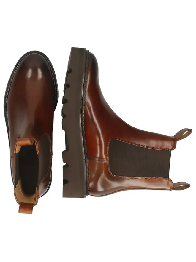 Leder-Chelsea-Boots "Sally 186" in Hellbraun>MELVIN & HAMILTON